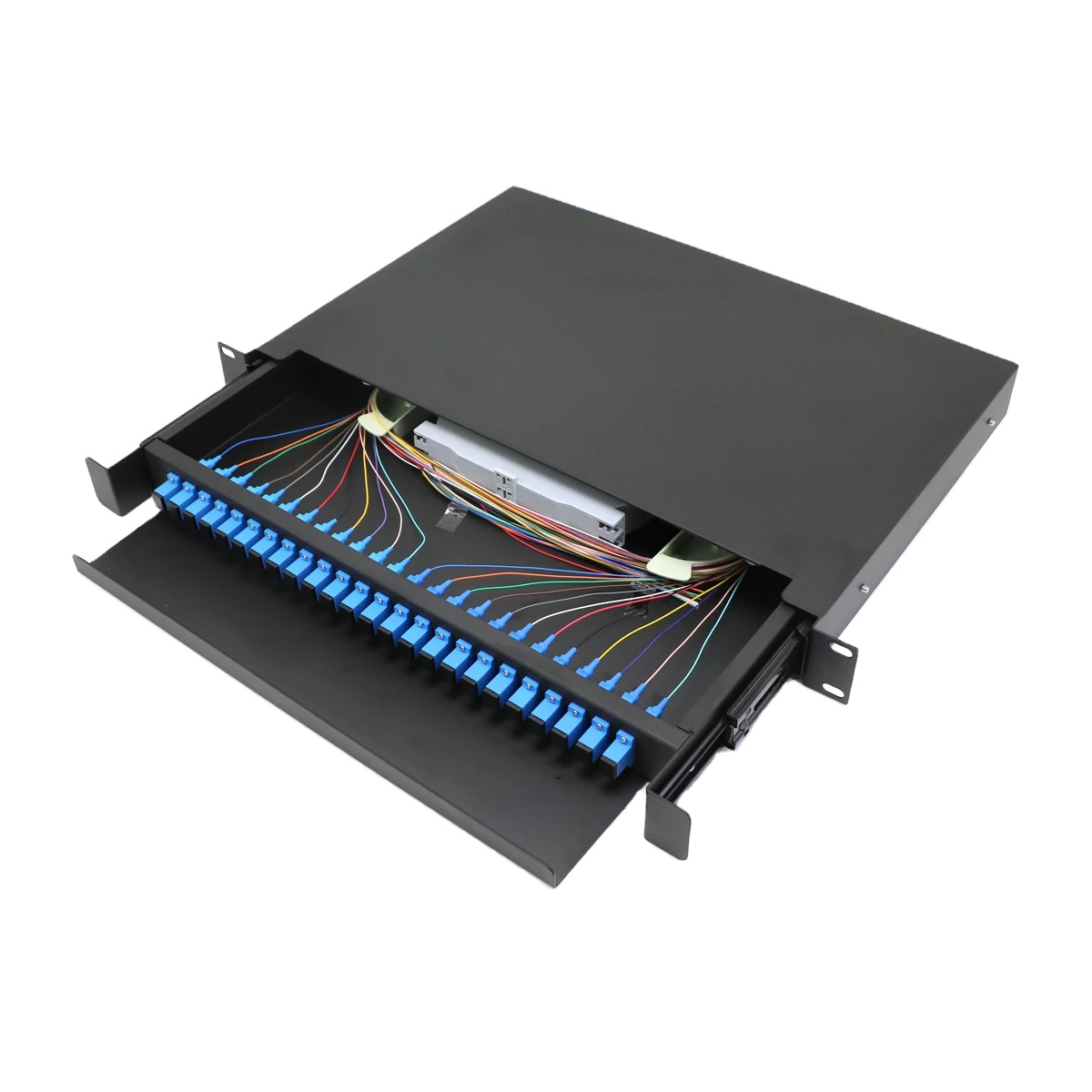 1U ODF 24 Port SC/UPC fiber optic patch panel distribution terminal box - Image 3