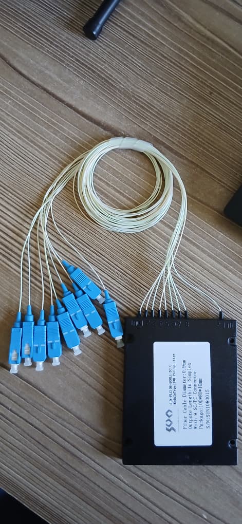 Fiber Optic Splitter with 9 SC/PC 0.9mm (1x8) - Image 2