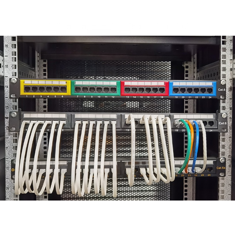 24 Port CAT6 UTP Patch Panel 1U, Black - Image 2