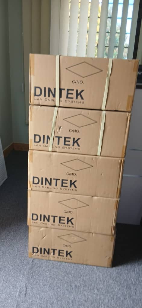 DINTEK 24 Port 1U LC/UPC Sliding Patch Panel & Plastic Enclosure (LC/UPC-Duplex) - Image 3