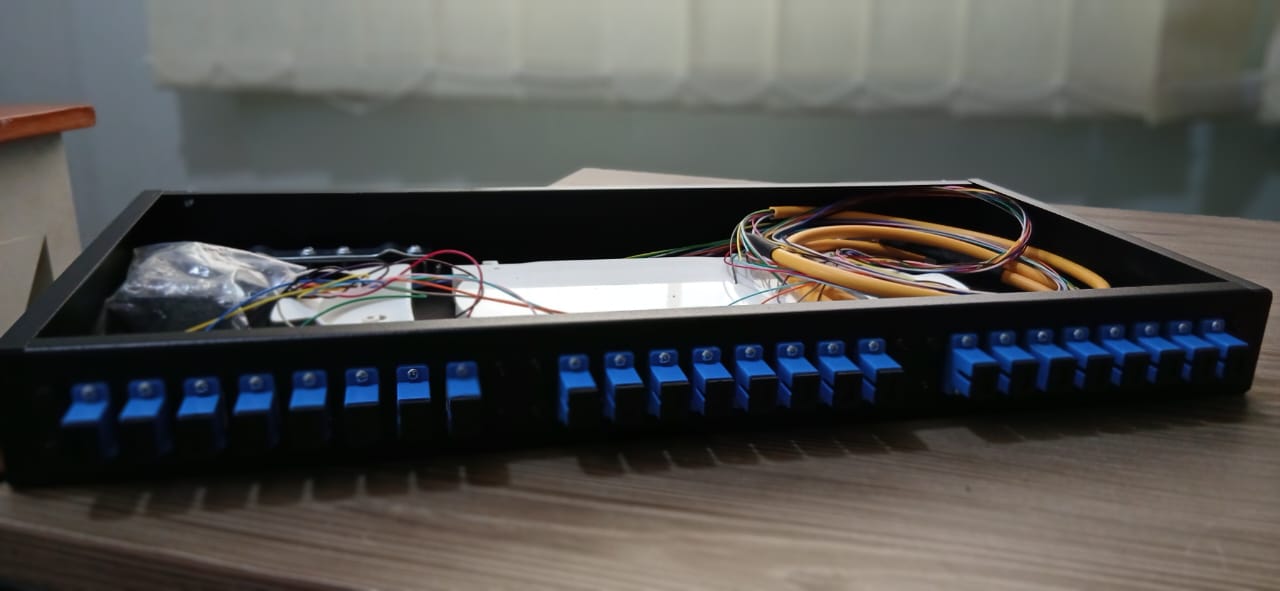 Netvora 1U ODF 24 Port LC/UPC fiber optic patch panel Full loaded - Image 2