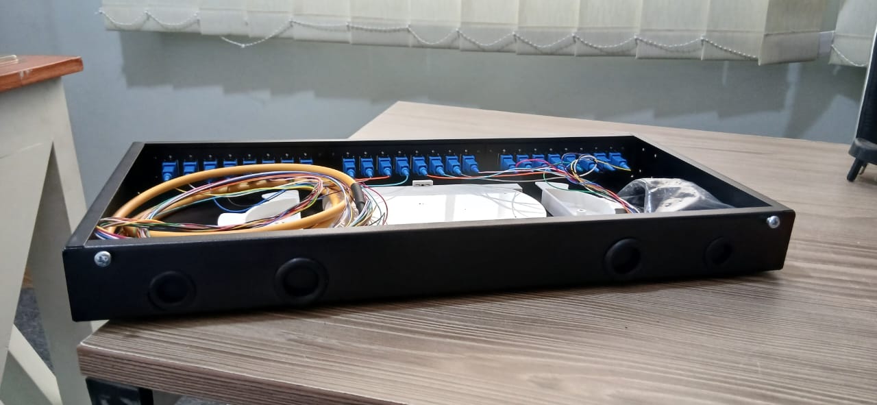 Netvora 1U ODF 24 Port SC/UPC fiber optic patch panel Full loaded - Image 2