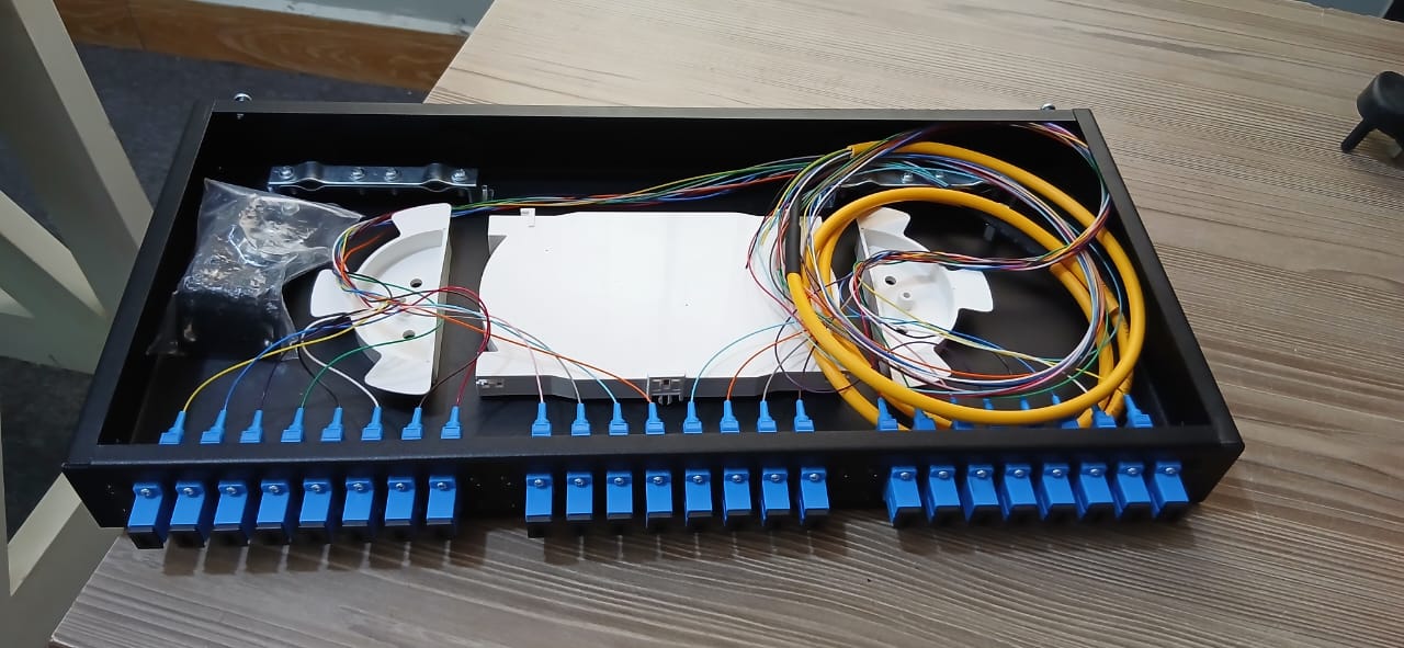 Netvora 1U ODF 24 Port SC/UPC fiber optic patch panel Full loaded - Image 4
