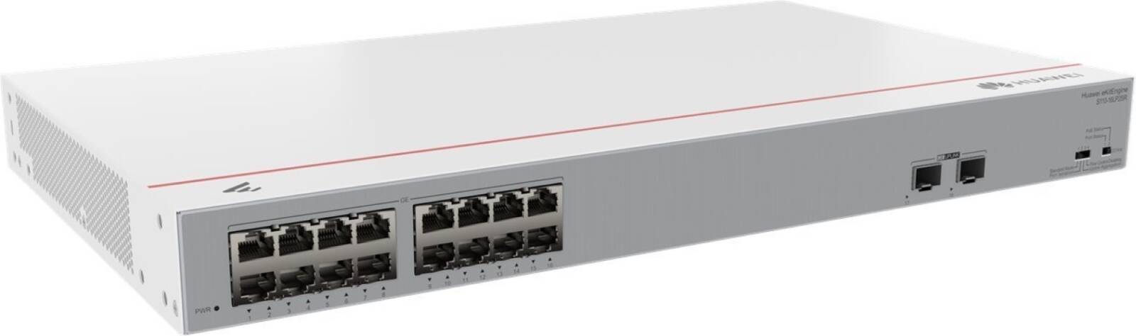 Huawei S110-16LP2SR (16*10/100/1000BASE-T ports, 2*GE SFP ports.