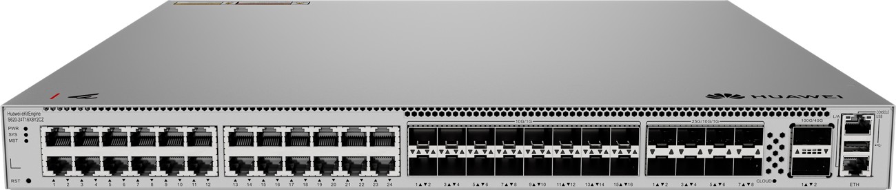 Huawei L3, 10G Hybrid Optical core Switch, 24*10/100/1000BASE-T ports, 16*10GE SFP+ ports, 