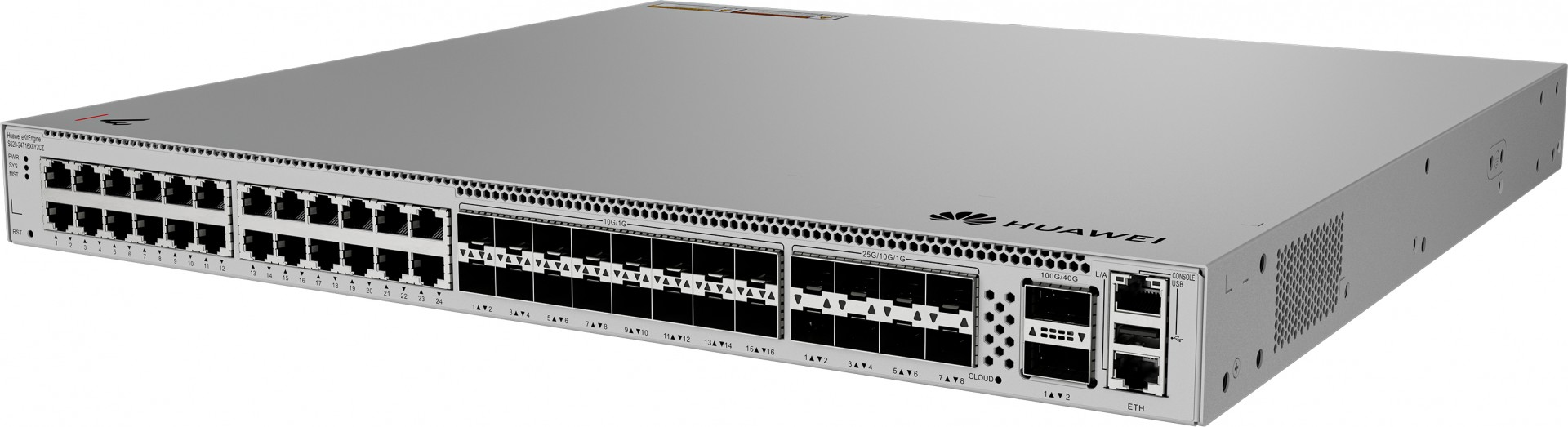 Huawei L3, 10G Hybrid Optical core Switch, 24*10/100/1000BASE-T ports, 16*10GE SFP+ ports,  - Image 2