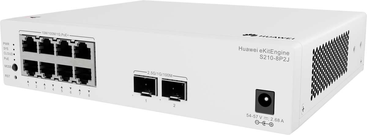 Huawei  L2, 8 x 10/100/1000BASE-T PoE+ ports