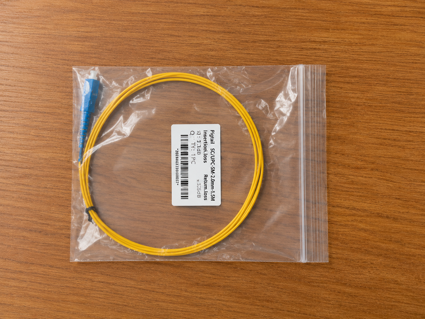 Simplex SC/UPC 9/125 Single Mode Fiber Optic Pigtail - Image 2